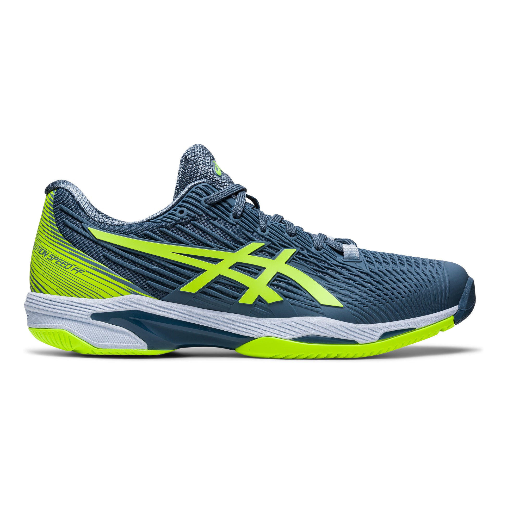 ASICS Solution Speed FF 2 Allcourtschuh Herren - dunkelblau, neongrün