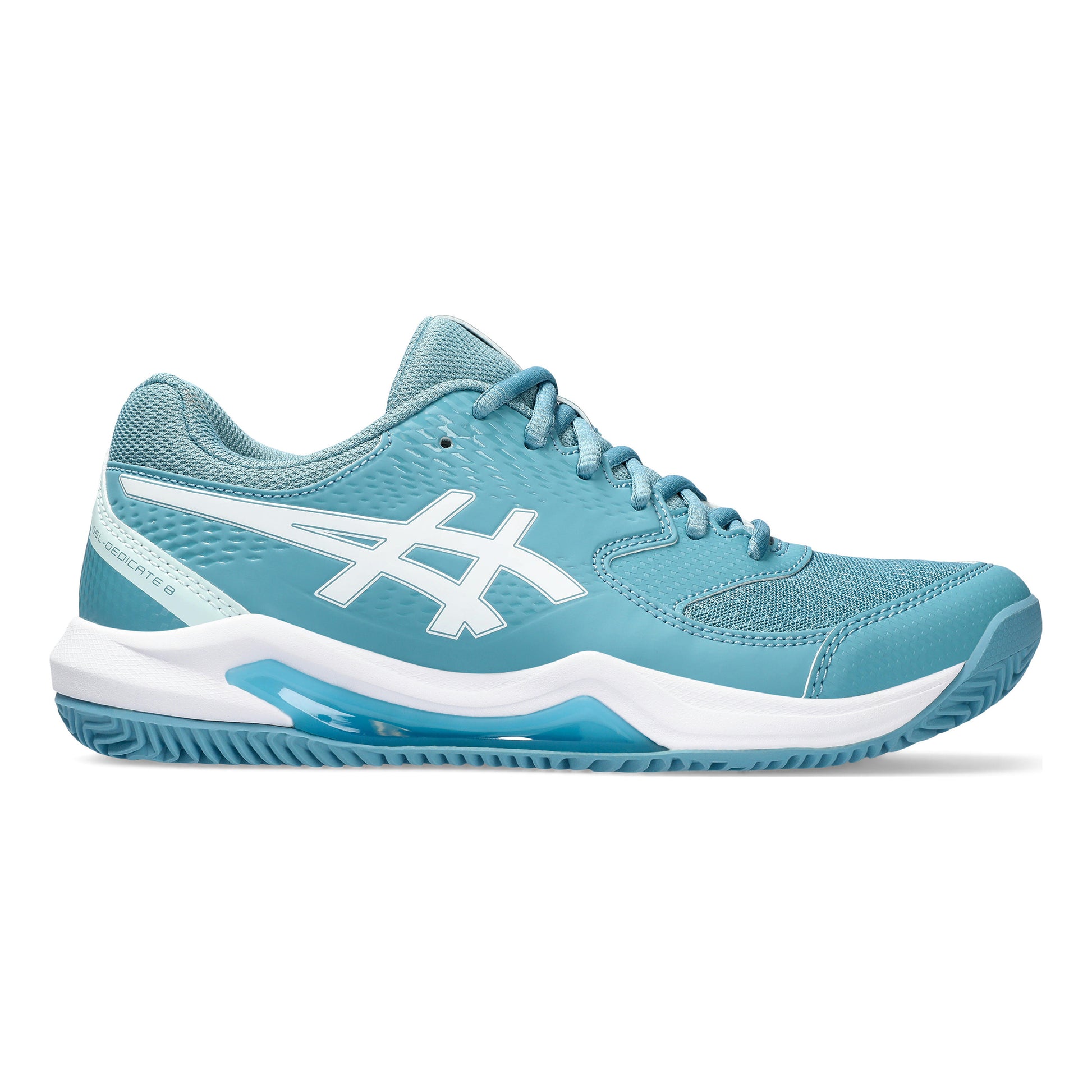 ASICS Gel-Dedicate 8 Sandplatzschuh Damen - petrol, weiß