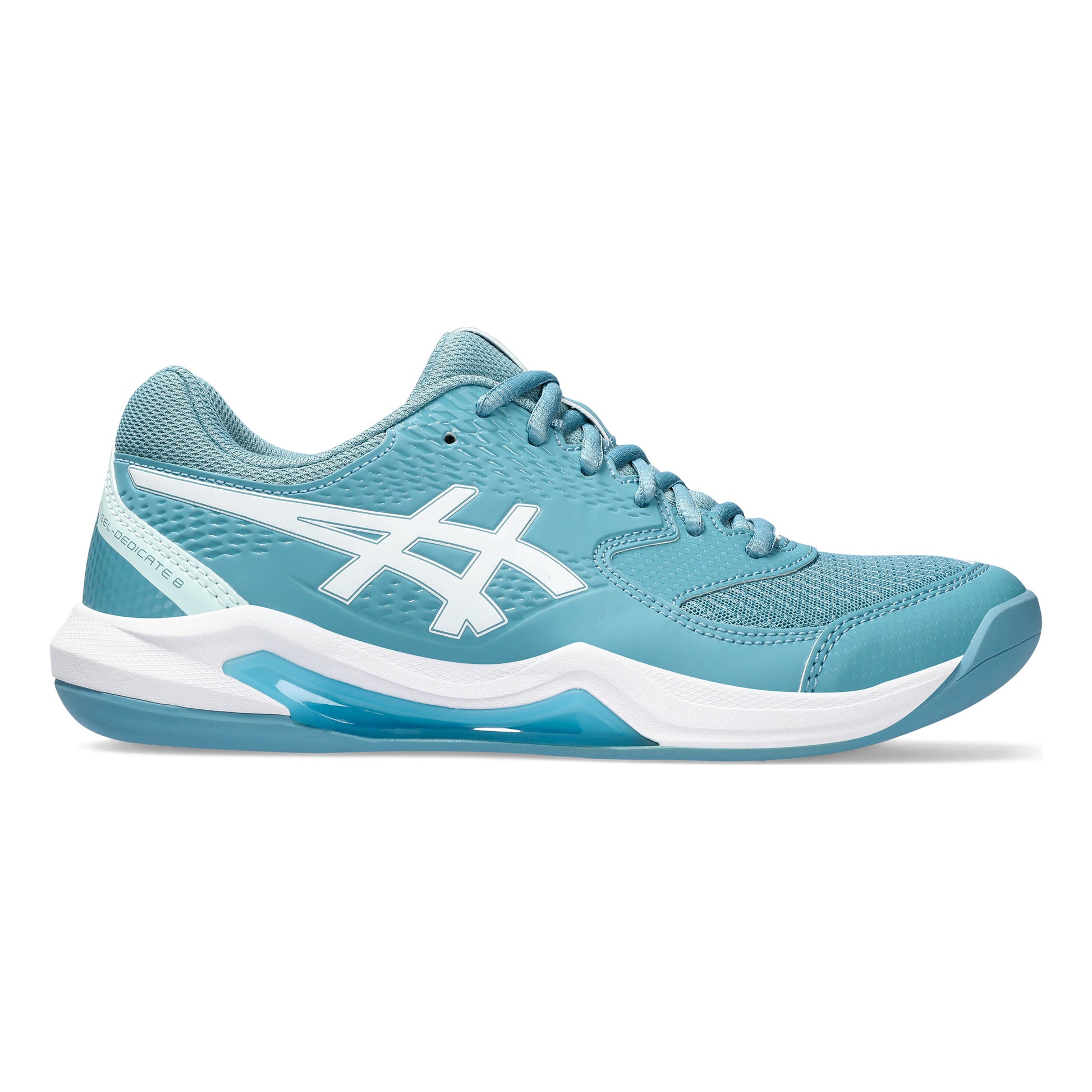 ASICS Gel-Dedicate 8 Teppichschuh Damen - petrol, weiß
