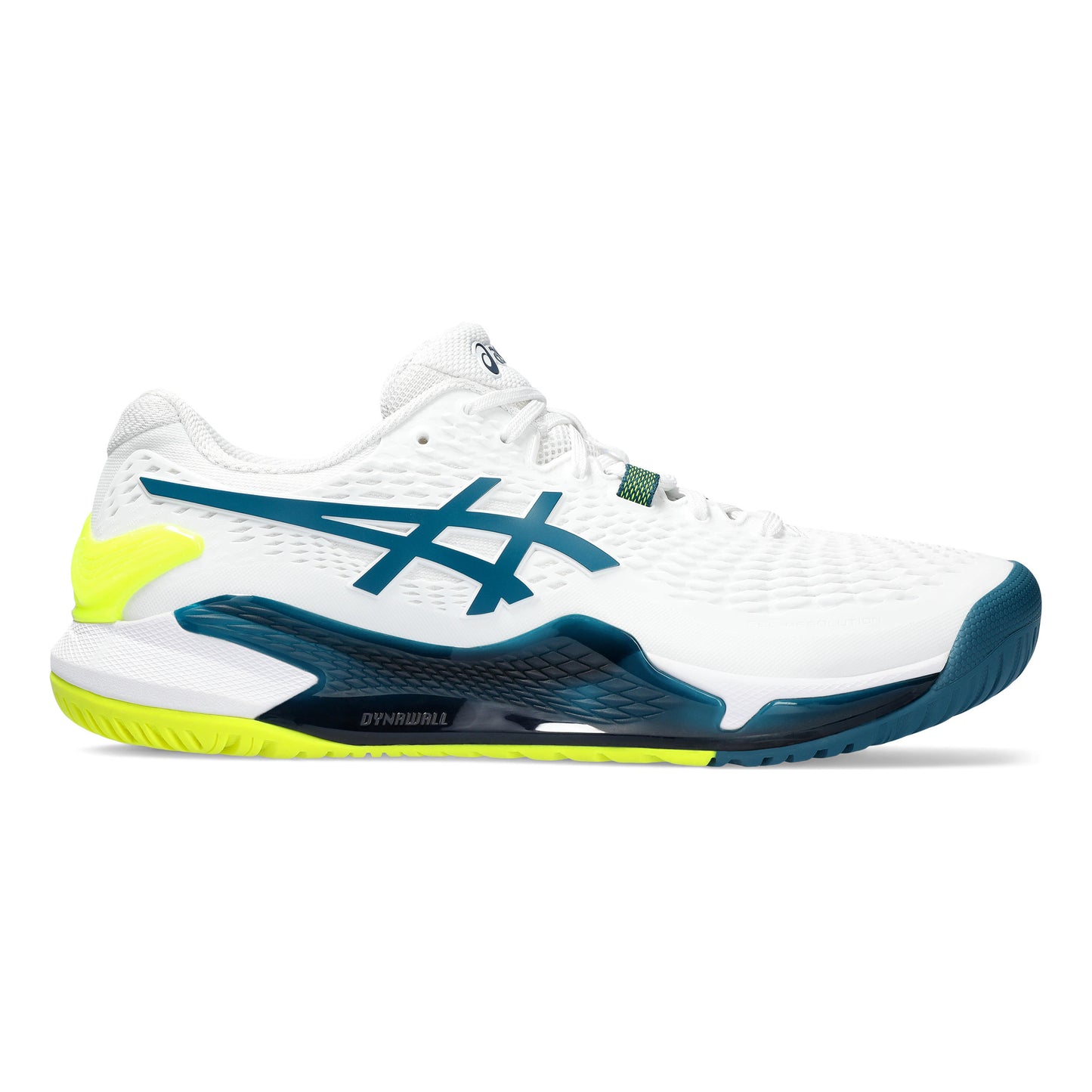 ASICS Gel-Resolution 9 Allcourtschuh Herren - weiß, petrol