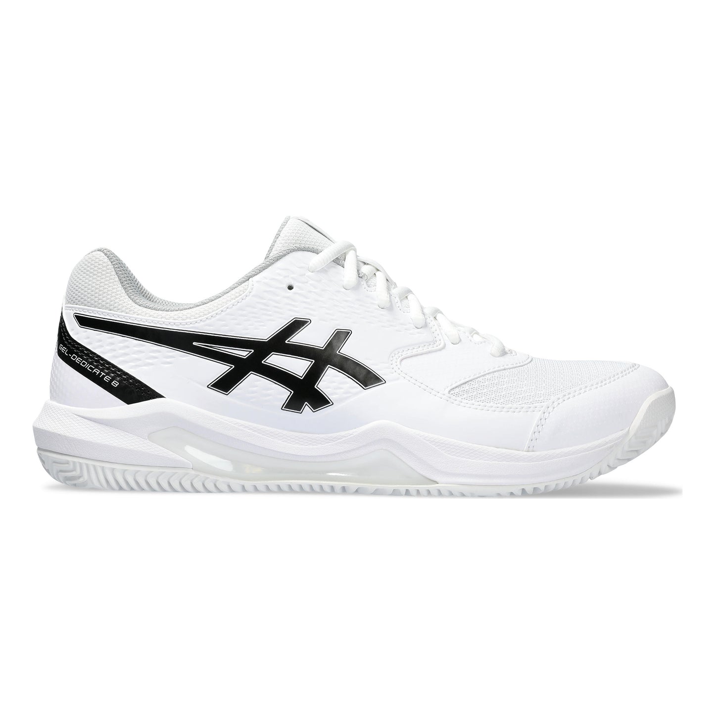 ASICS Gel-Dedicate 8 Sandplatzschuh Herren-Weiß,Schwarz