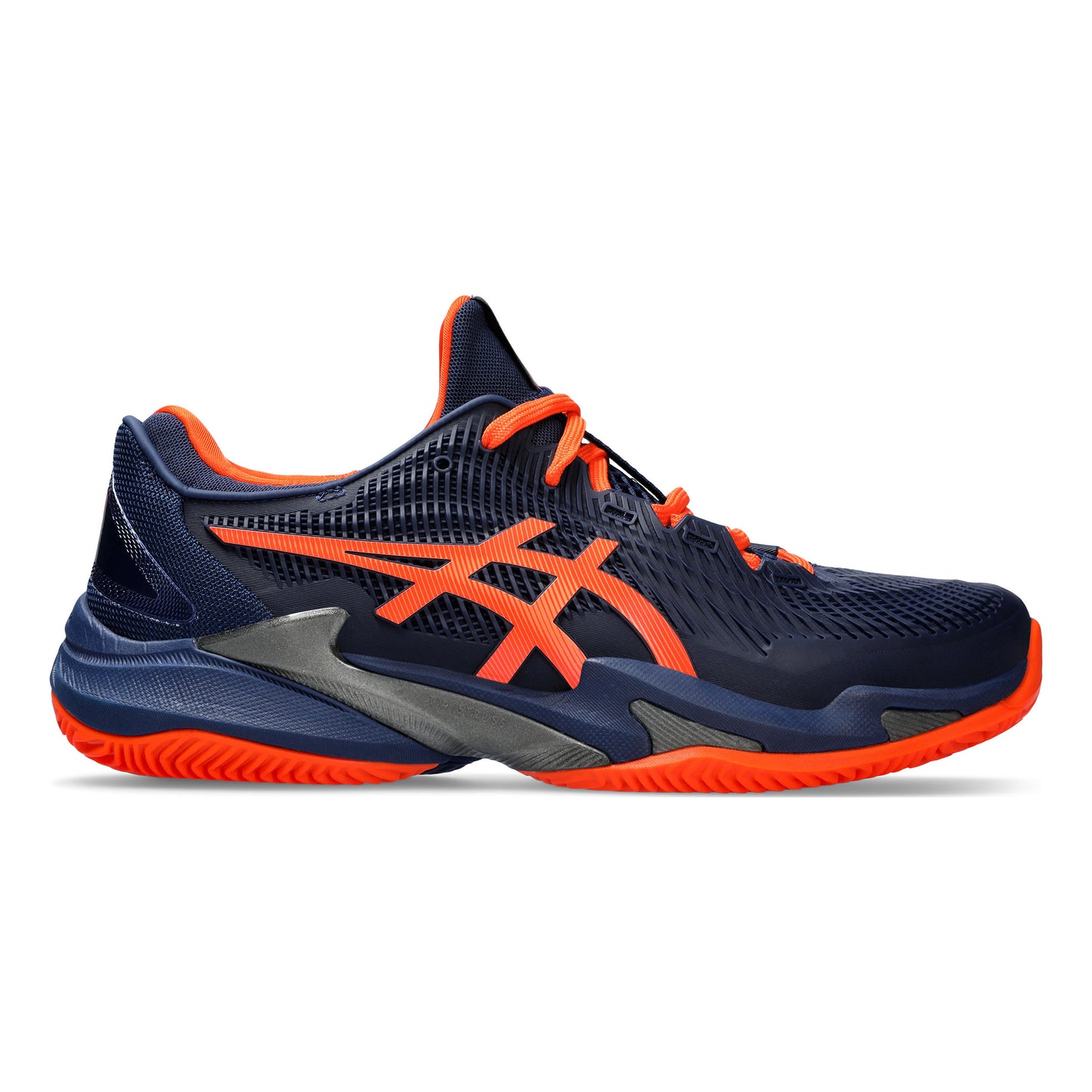 ASICS Court FF 3 Sandplatzschuh Herren - dunkelblau, orange