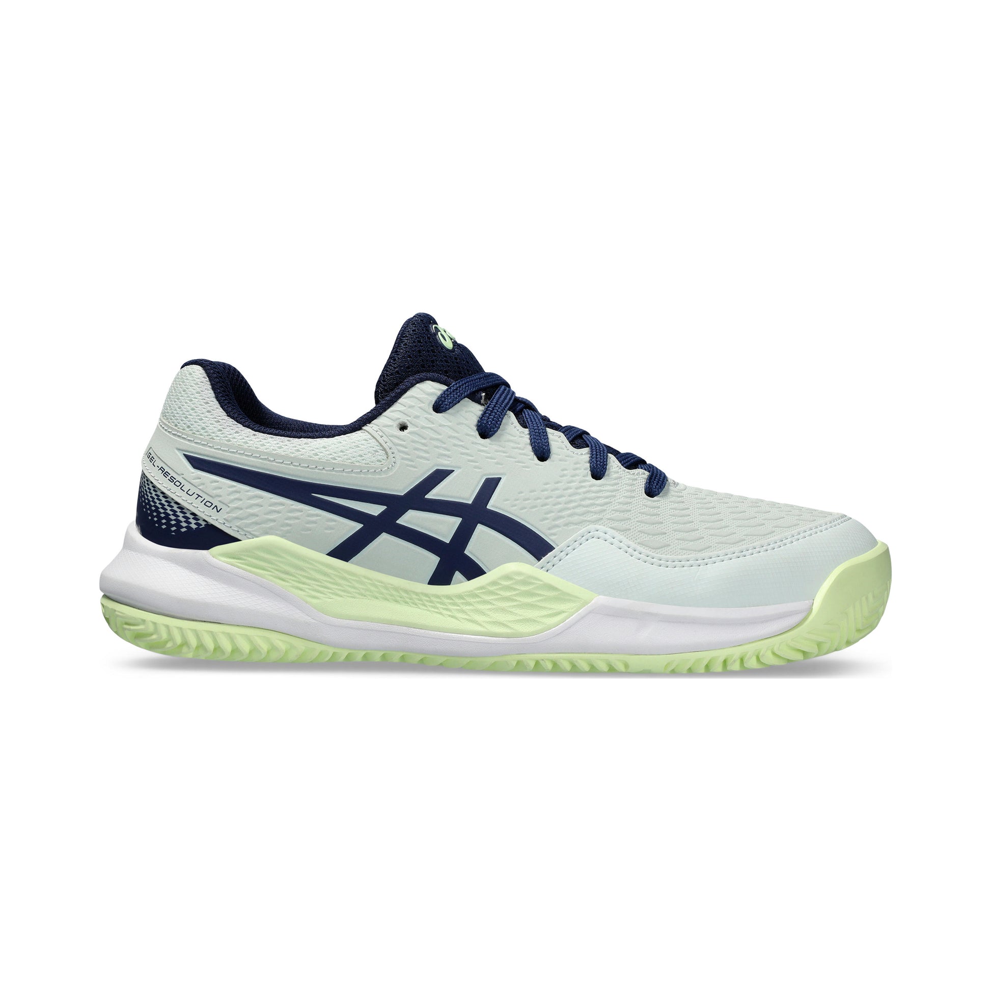 ASICS Gel-Resolution 9 GS Sandplatzschuh Kinder - mint, dunkelblau