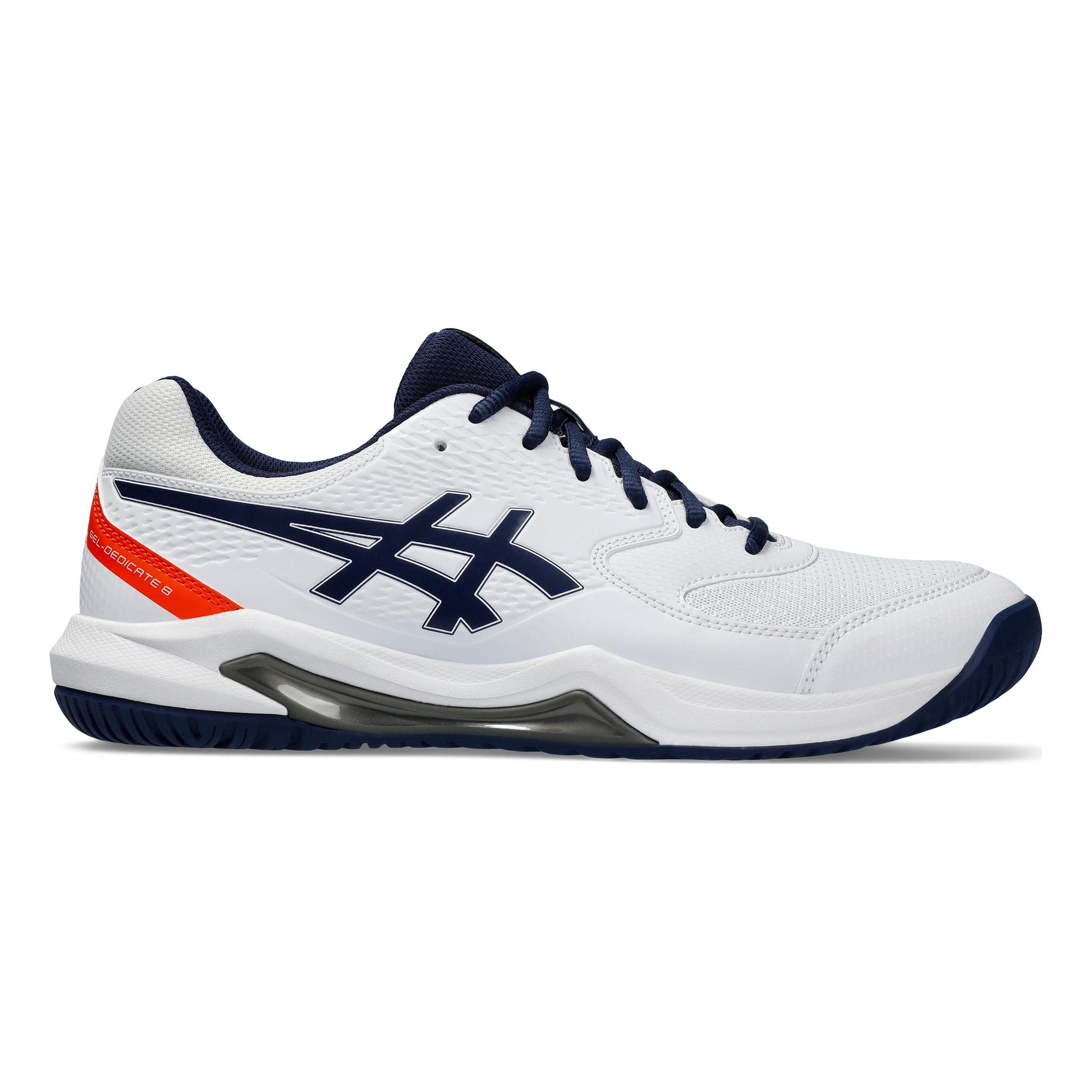ASICS Gel-Dedicate 8 Allcourtschuh Herren - weiß, dunkelblau