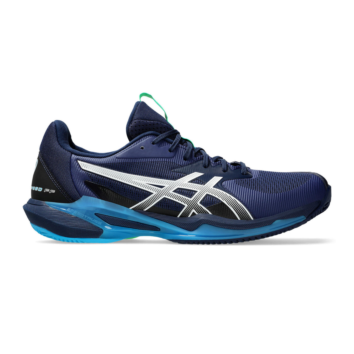 ASICS Solution Speed FF 3 Sandplatzschuh Herren - dunkelblau, türkis