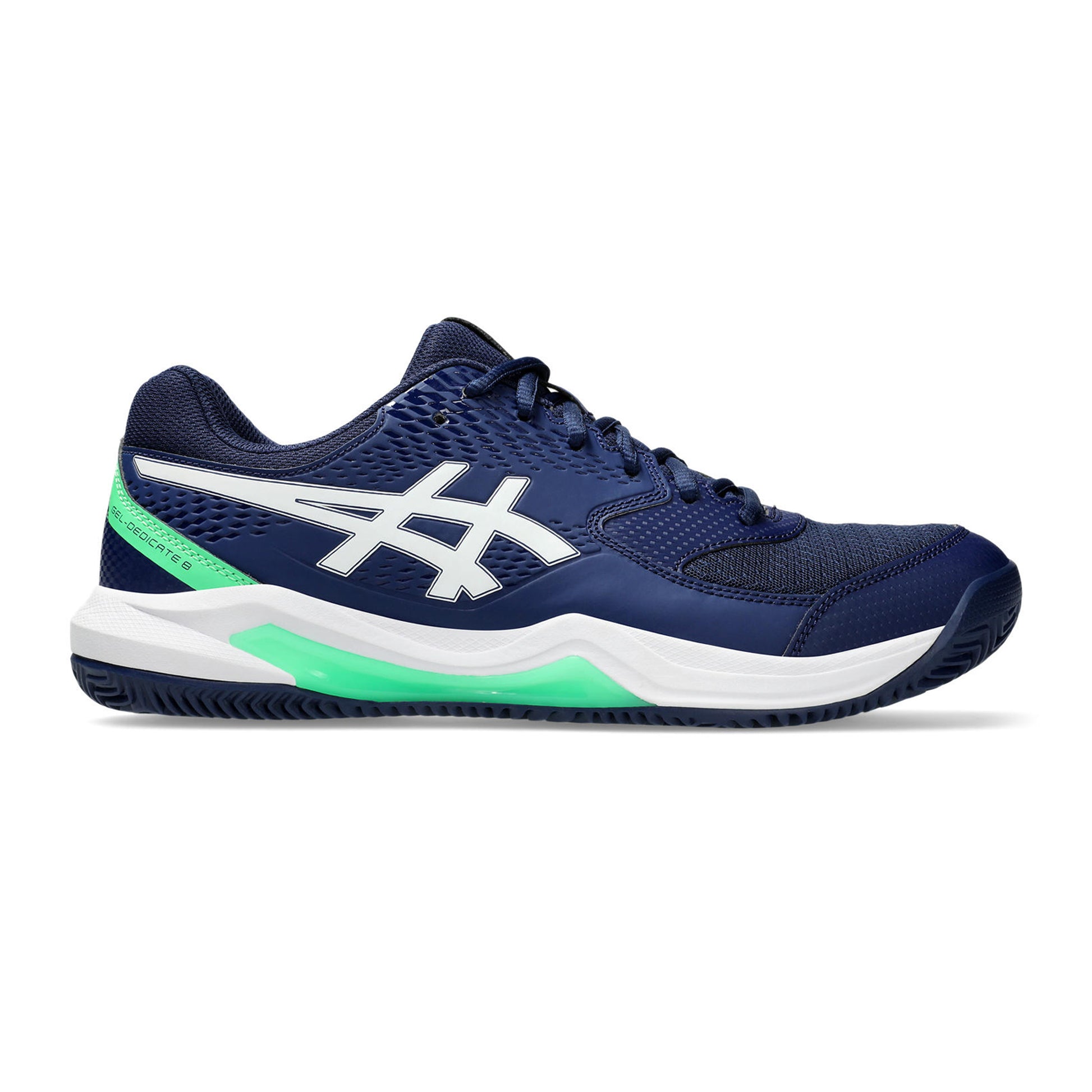 ASICS Gel-Dedicate 8 Sandplatzschuh Herren - dunkelblau, grün