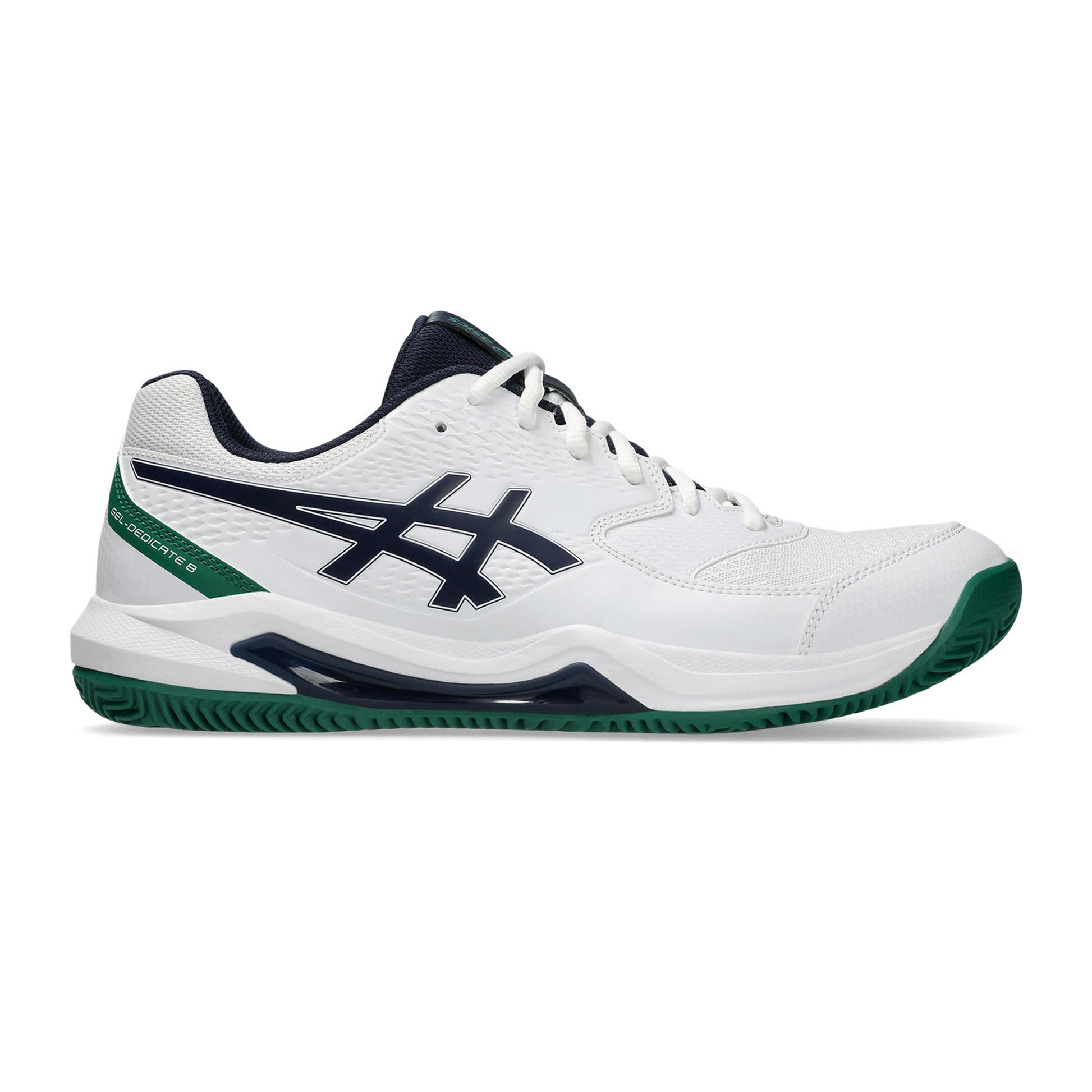 ASICS Gel-Dedicate 8 Sandplatzschuh Herren-Weiß,Grün