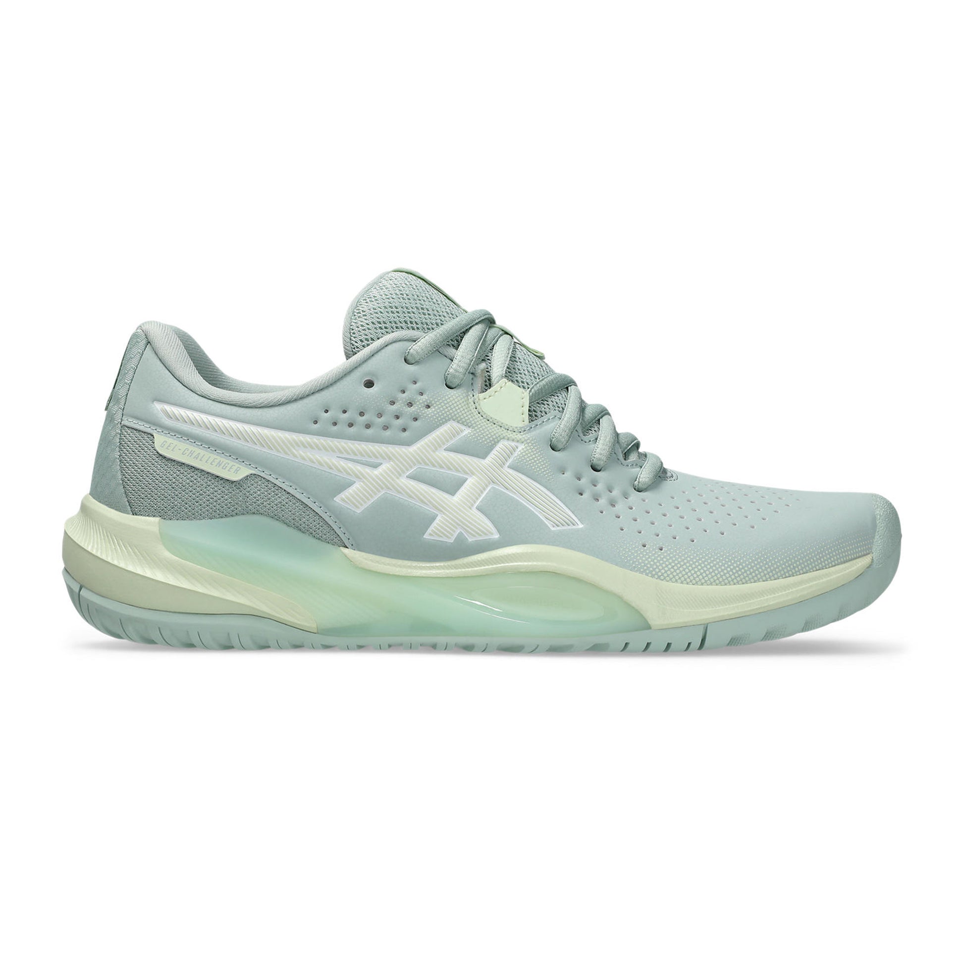 ASICS Gel-Challenger 15 Allcourtschuh Damen-Blaugrau,Limette