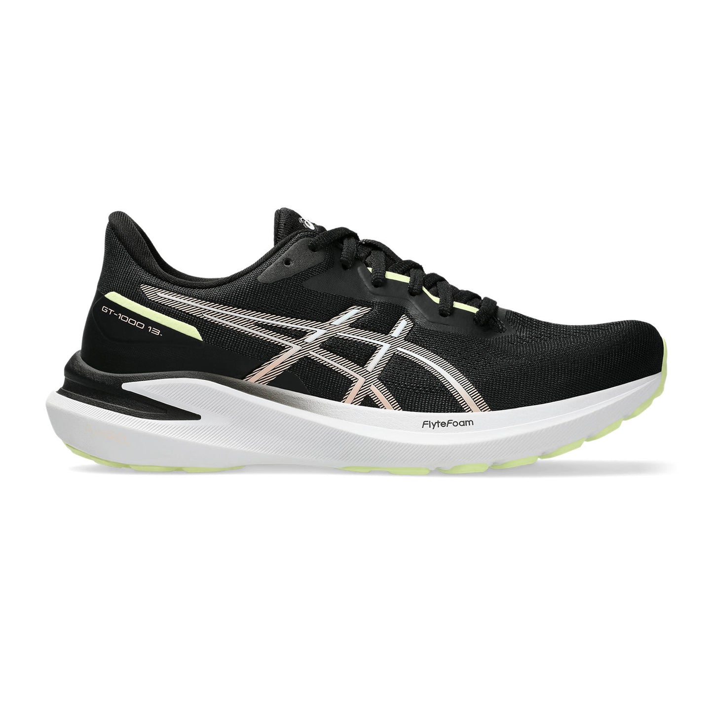 ASICS GT-1000 13 Stabilitätsschuh Damen-Schwarz,Rosa