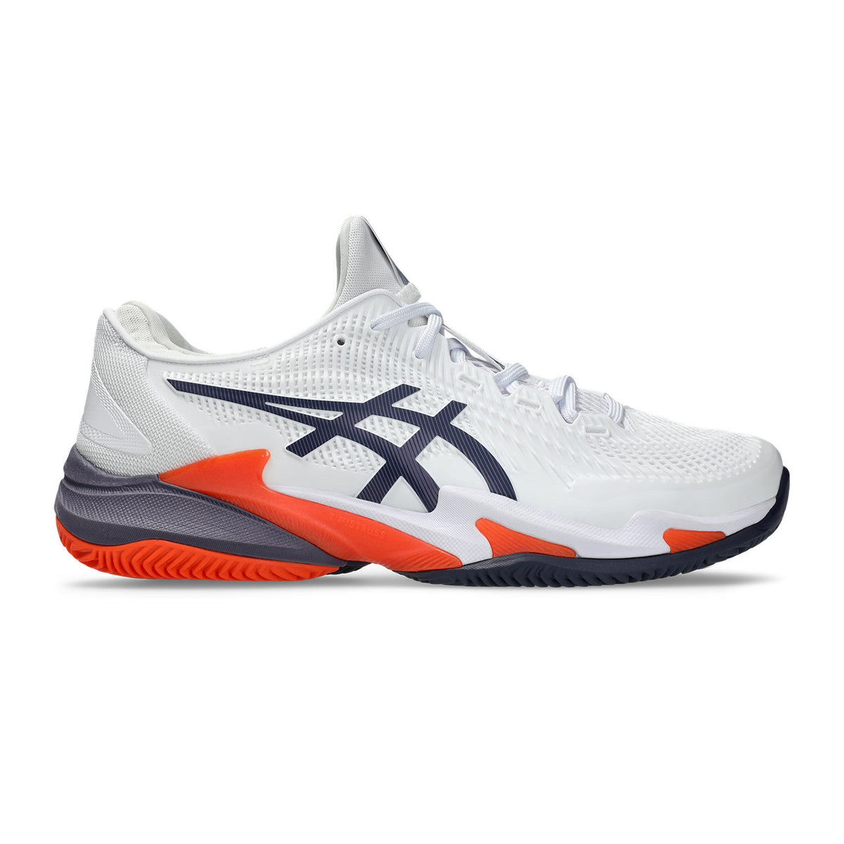 ASICS Court FF 3 Sandplatzschuh Herren - weiß, dunkelblau