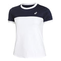 Court T-Shirt Damen - weiß, dunkelblau