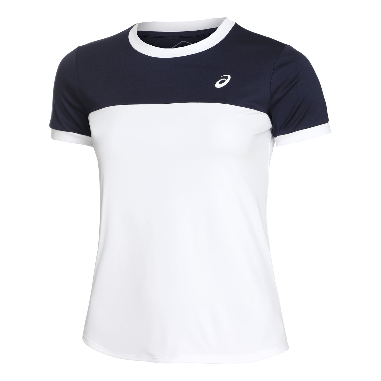 ASICS Court T-Shirt Damen - weiß, dunkelblau