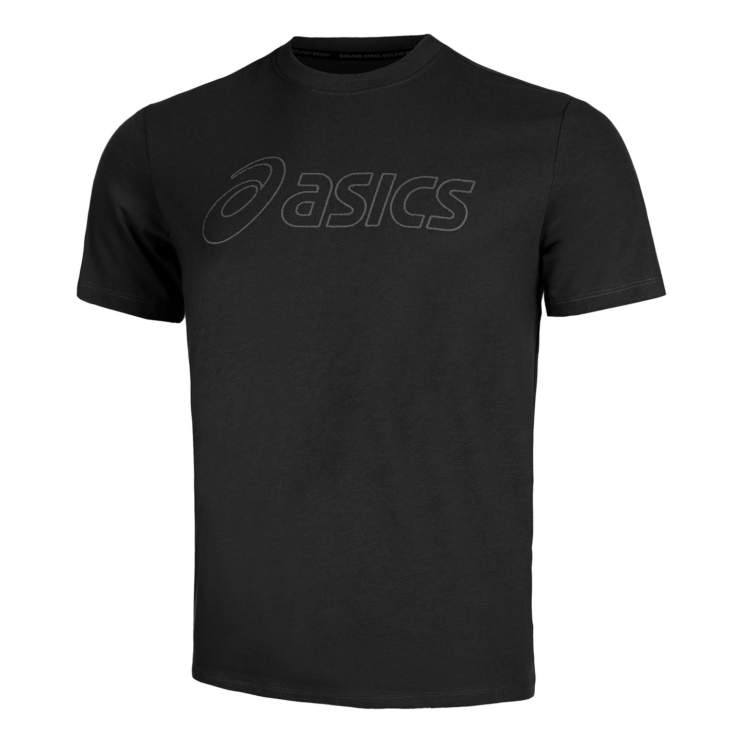 ASICS Logo T-Shirt Herren - grau,