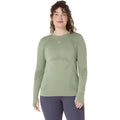 Road Seamless Laufshirt Damen-grau, blau