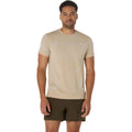 Road Seamless Laufshirt Herren-beige