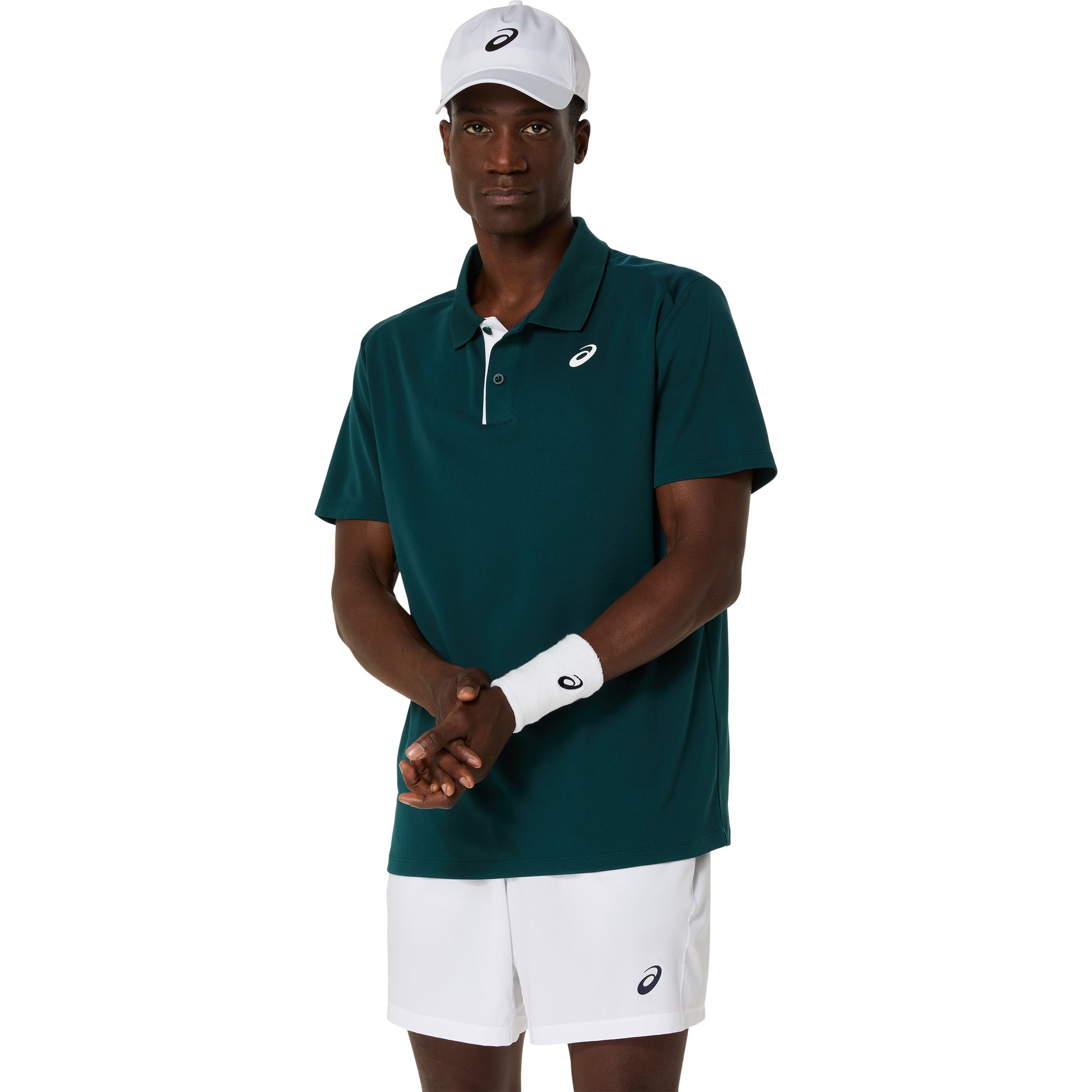ASICS Court Polo Herren-dunkelgrün