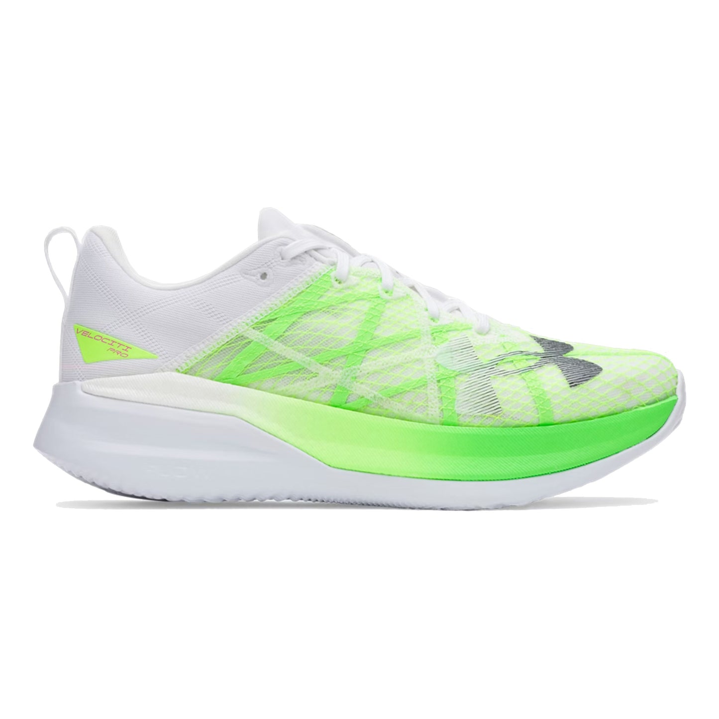 Under Armour Velociti Pro Wettkampfschuh-Weiß,Neongrün