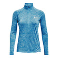 Tech Half-Zip Twist Longsleeve Damen - hellblau,