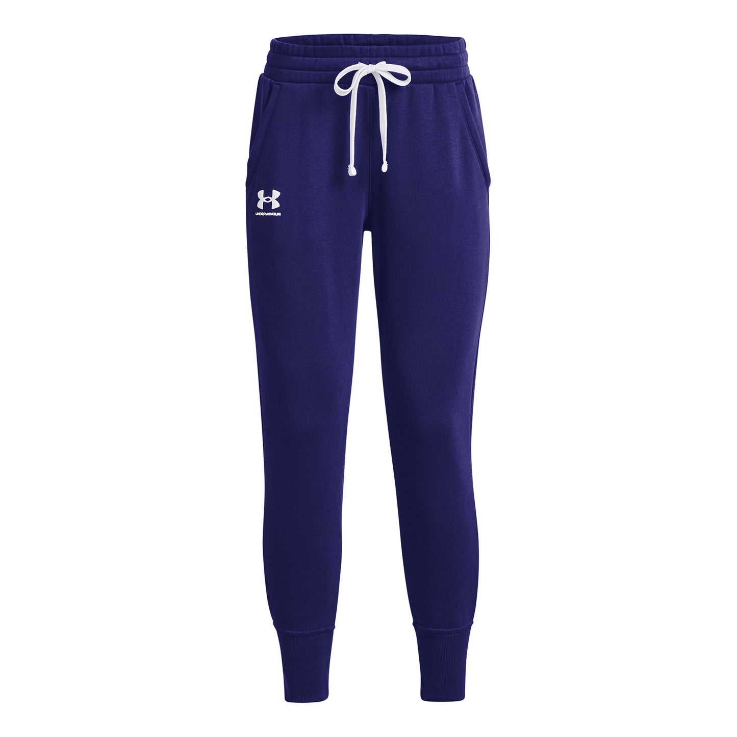 Under Armour Fleece Trainingshose Damen - dunkelblau, weiß