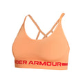 Seamless Low Long Sport-BH Damen - apricot, rot