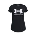 Sportstyle Logo T-Shirt Mädchen - schwarz, weiß