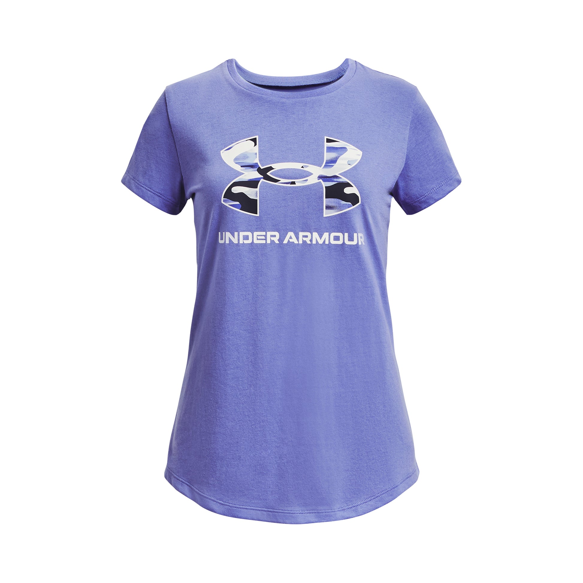 Under Armour Sportstyle Logo T-Shirt Mädchen - lila, mehrfarbig