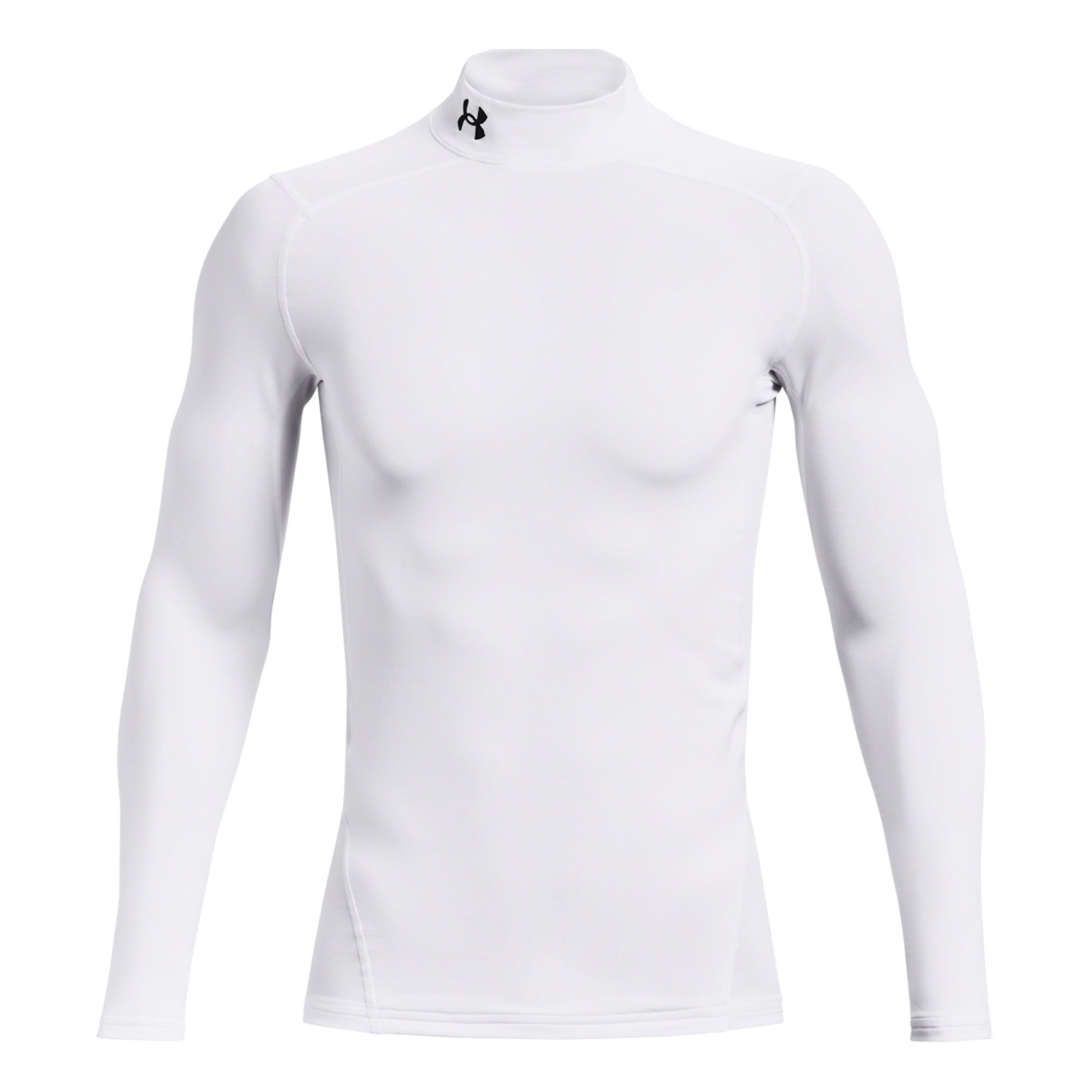 Under Armour Coldgear Comp Mock Longsleeve Herren-Weiß