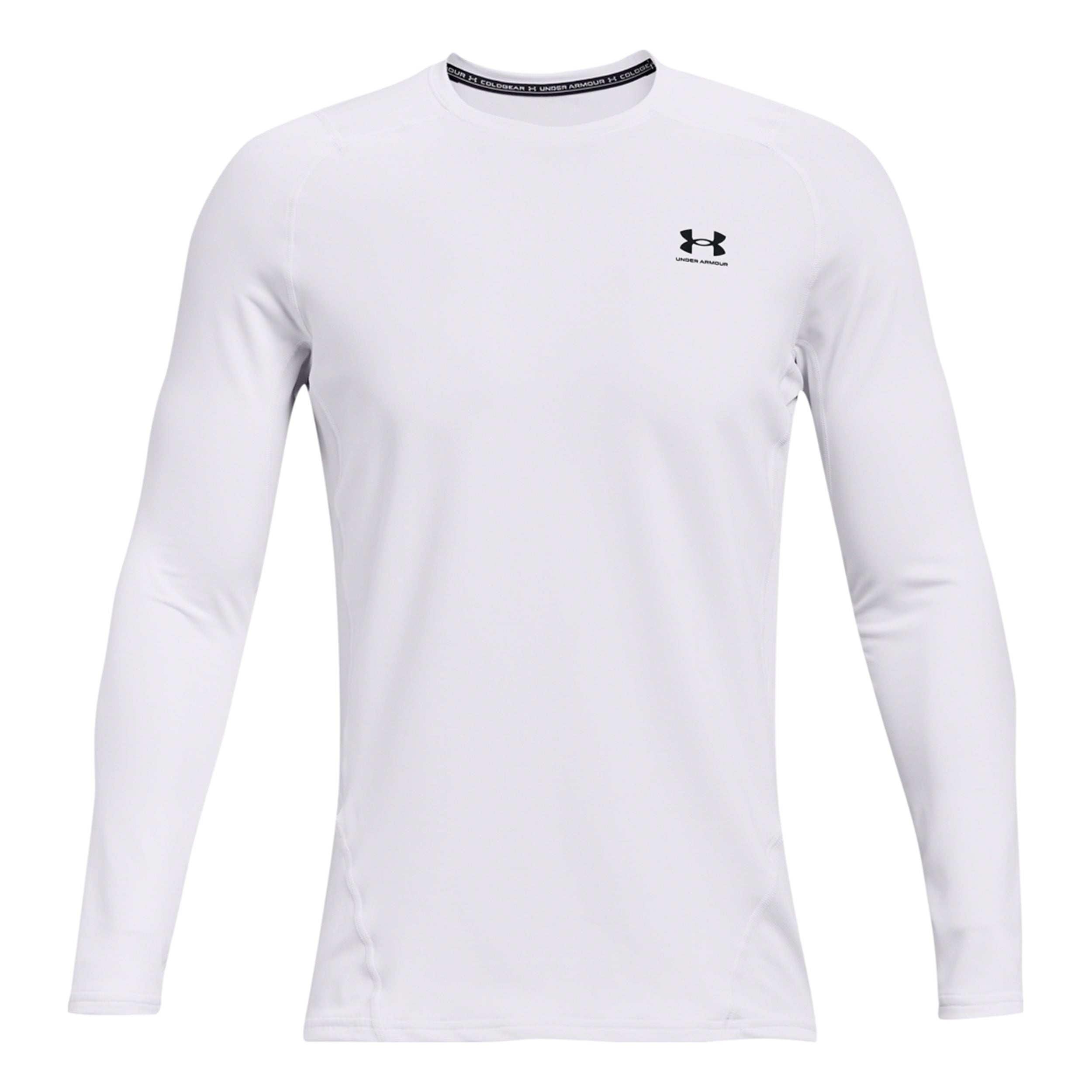 Under Armour Coldgear Fitted Crew Longsleeve Herren - weiß,