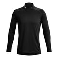 Coldgear Fitted Crew Longsleeve Herren - schwarz,