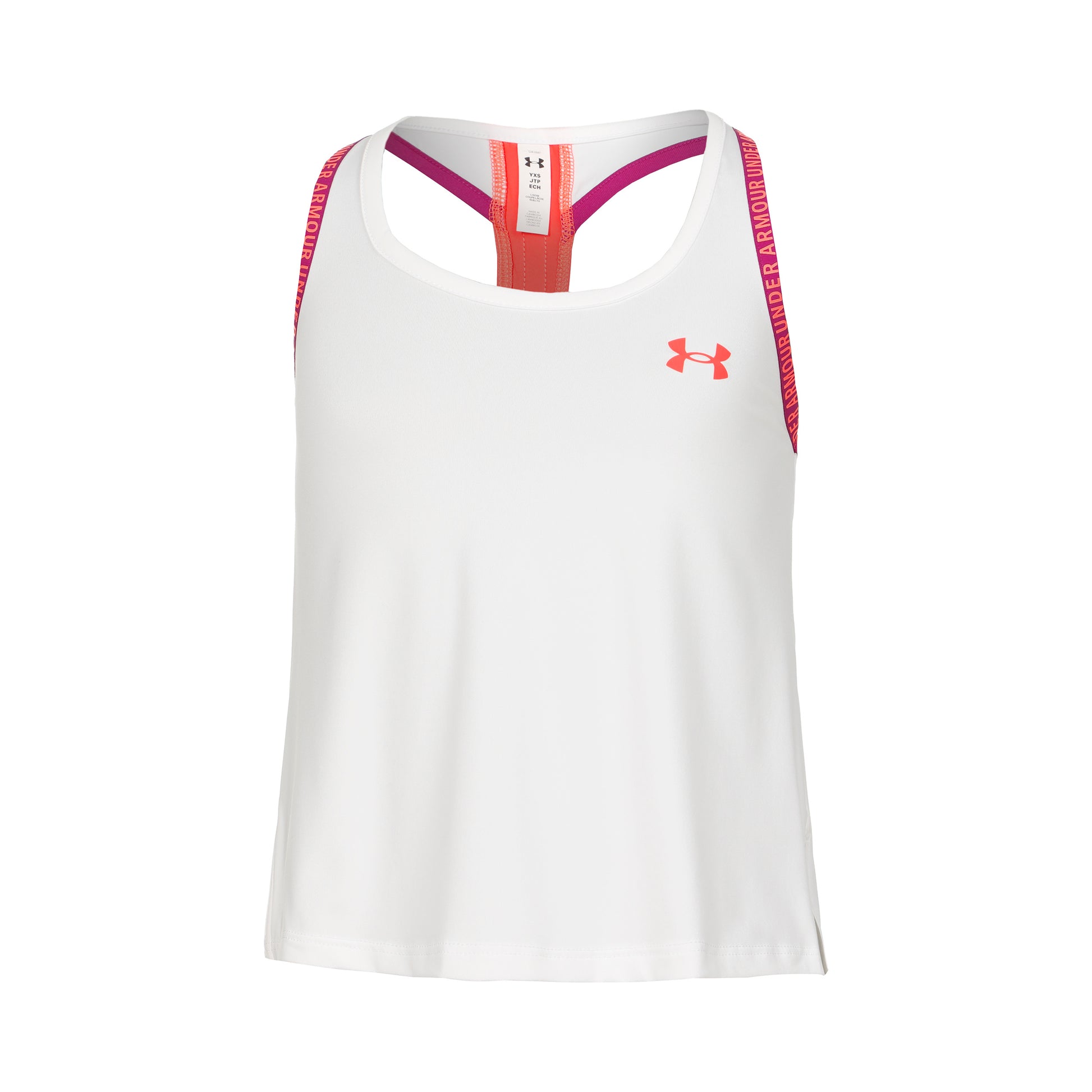 Under Armour Knockout Tank-Top Mädchen - weiß, rot