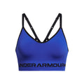 Seamless Low Long Sport-BH Damen - blau,