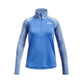 Tech Graphic Half-Zip Longsleeve Mädchen - blau,