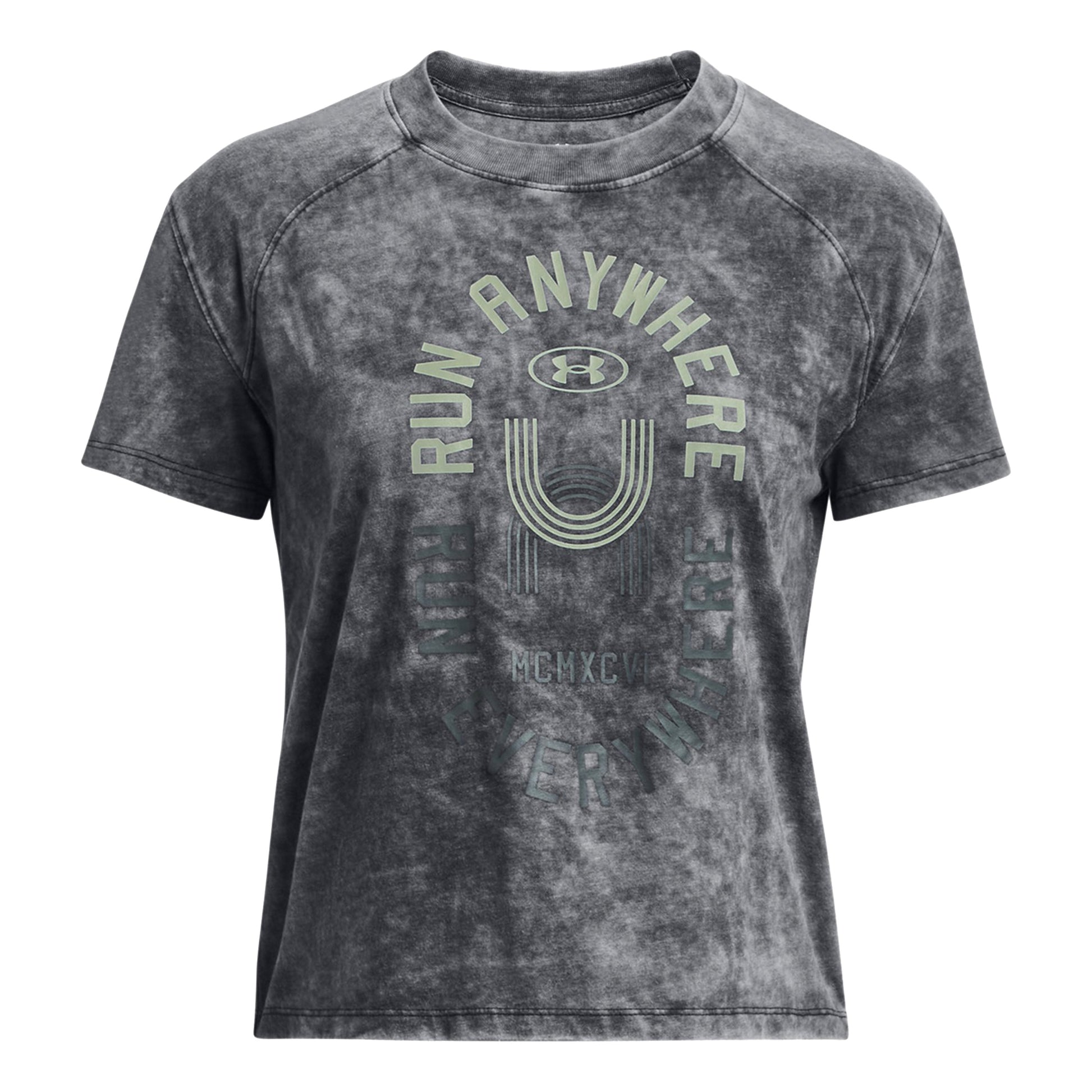 Under Armour Run Everywhere Graphic Laufshirt Damen - schwarz,
