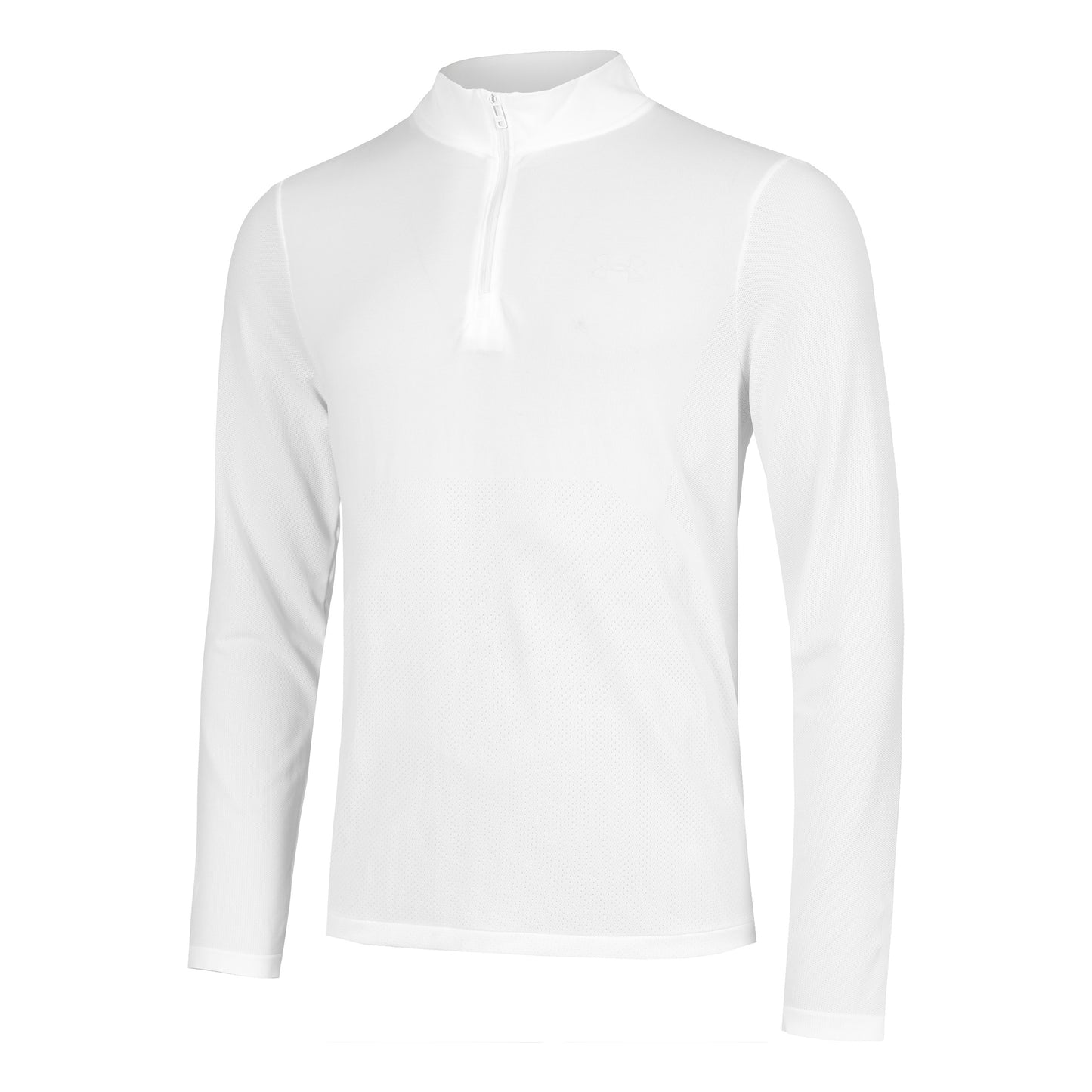 Under Armour Seamless Stride 1/4 Zip Longsleeve Herren-Weiß