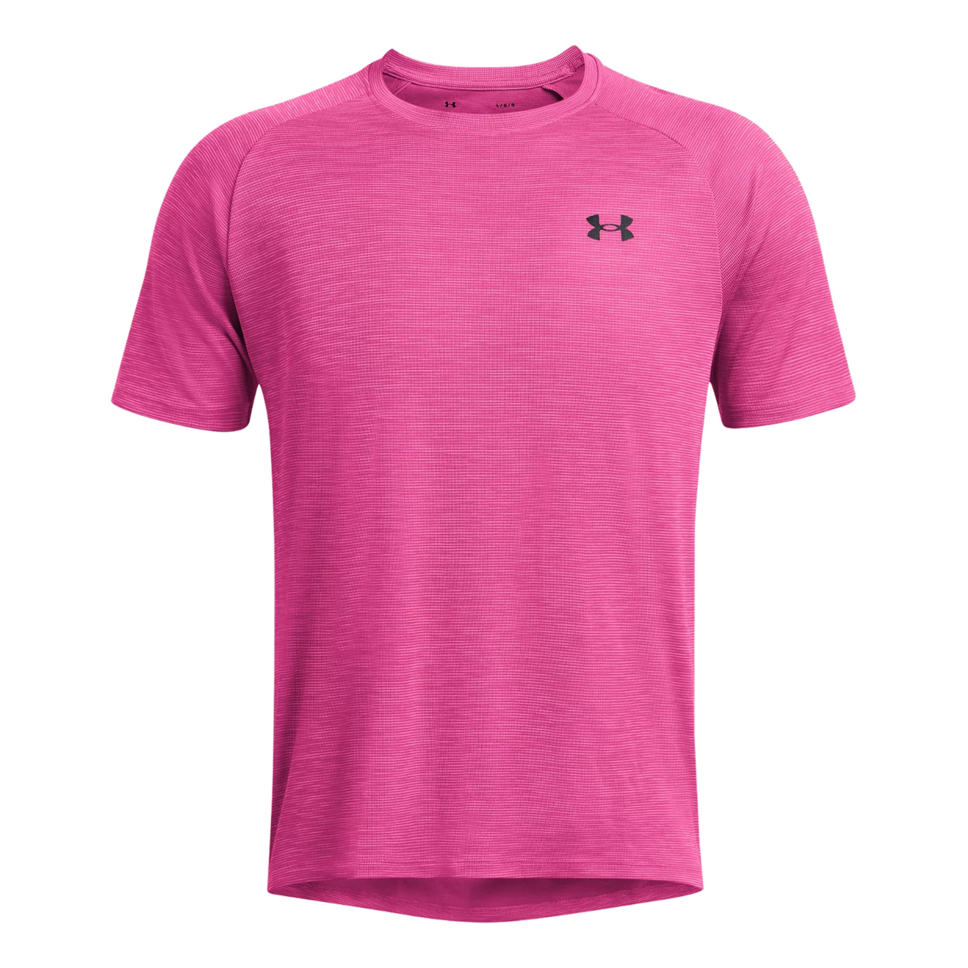 Under Armour Tech Textured T-Shirt Herren - pink, schwarz