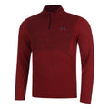 Seamless Stride 1/4 Zip Longsleeve Herren - rot,