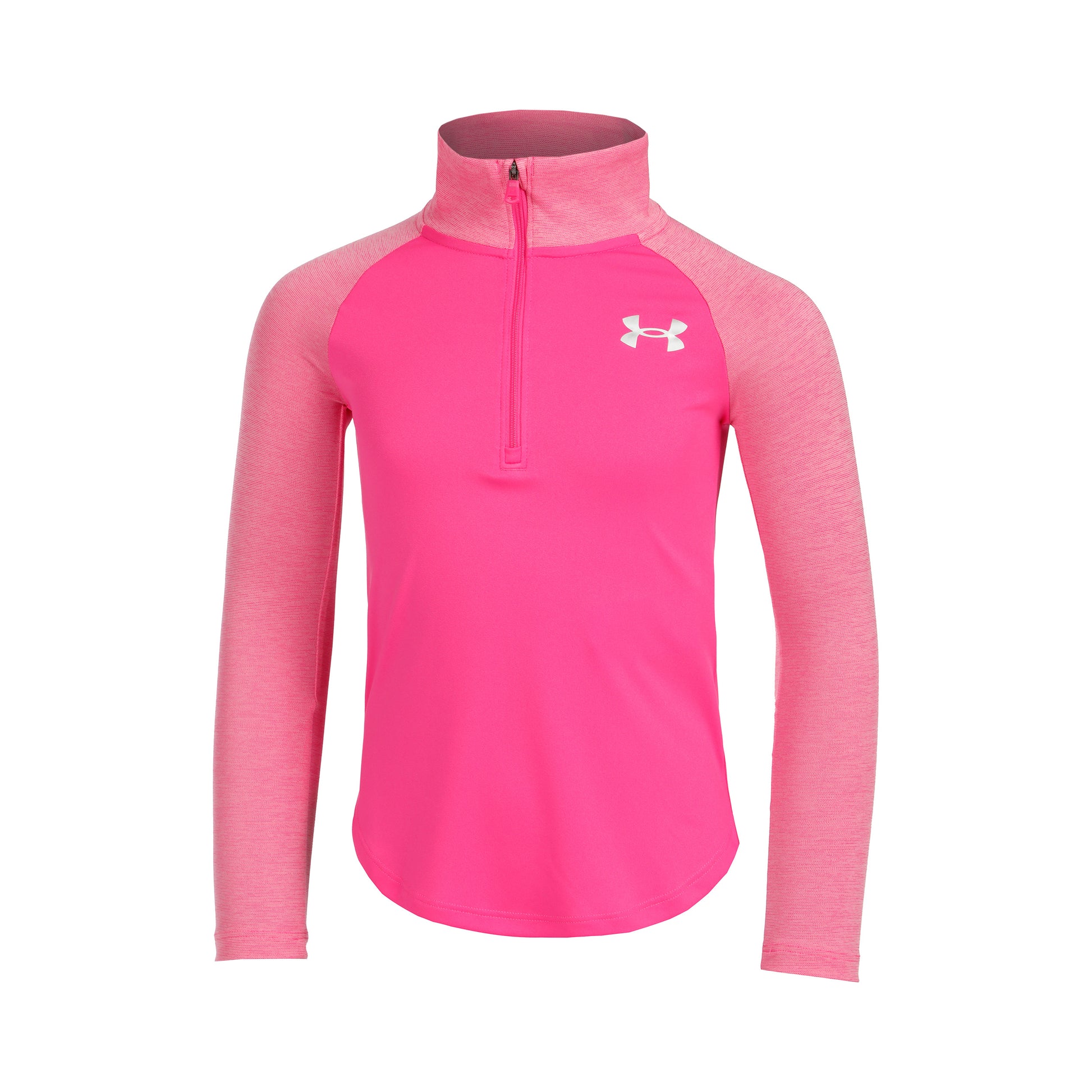 Under Armour Tech Graphic Half-Zip Longsleeve Mädchen - neonpink,