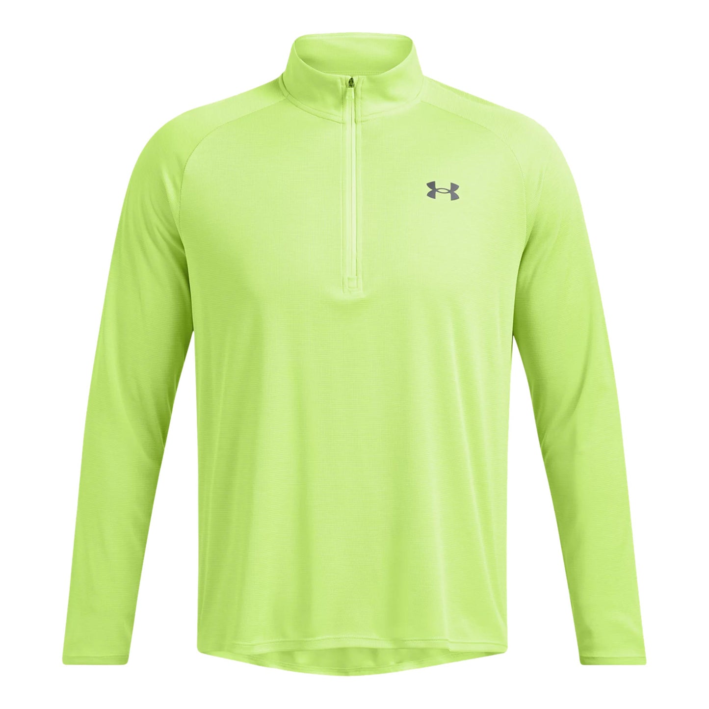 Under Armour Tech Textured Half-Zip Longsleeve Herren - neongrün,