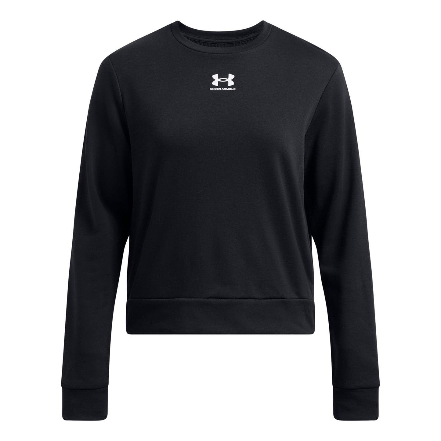 Under Armour Rival Terry Crew Longsleeve Damen - schwarz,