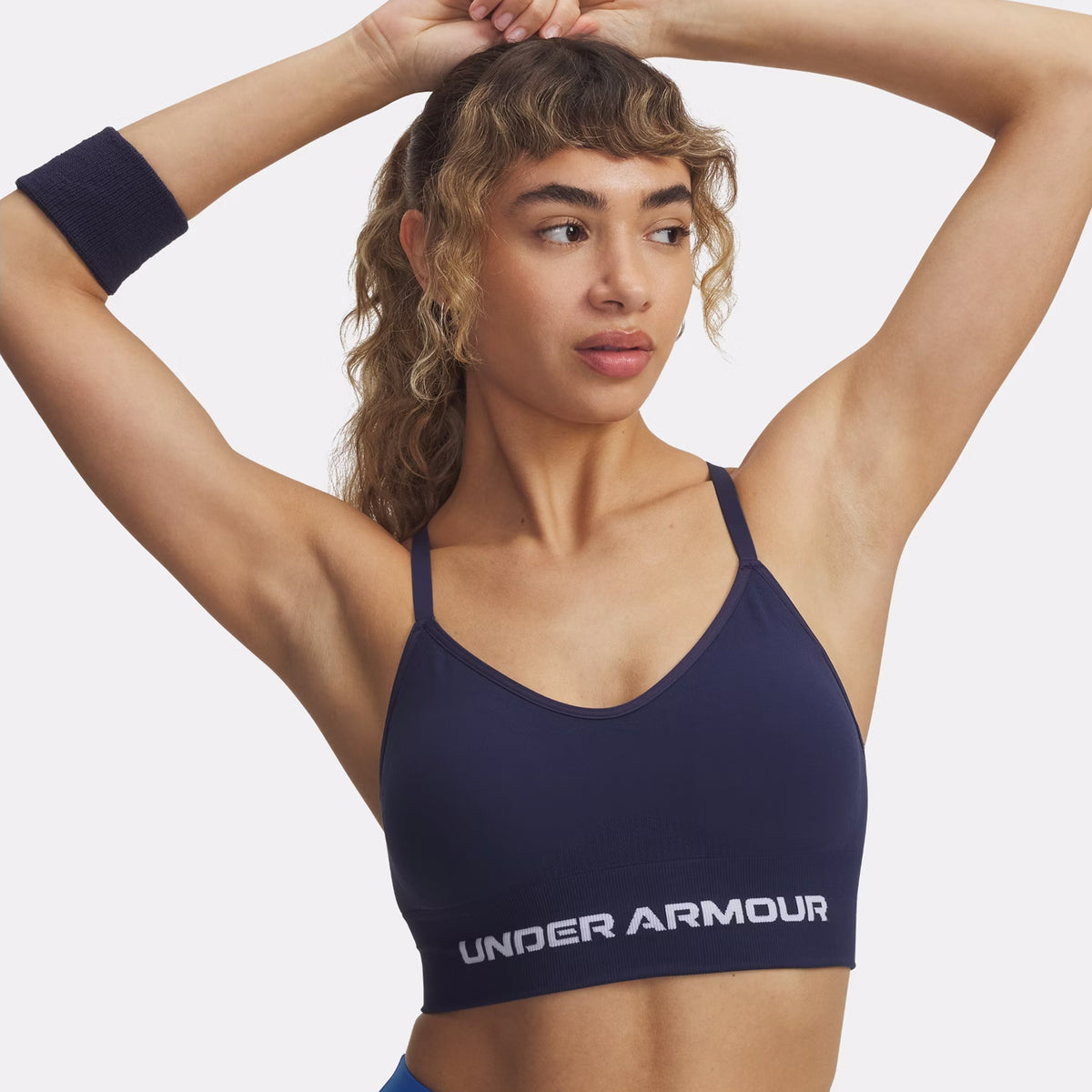 Under Armour Vanisheamle Low Sport-BH Damen-Blau