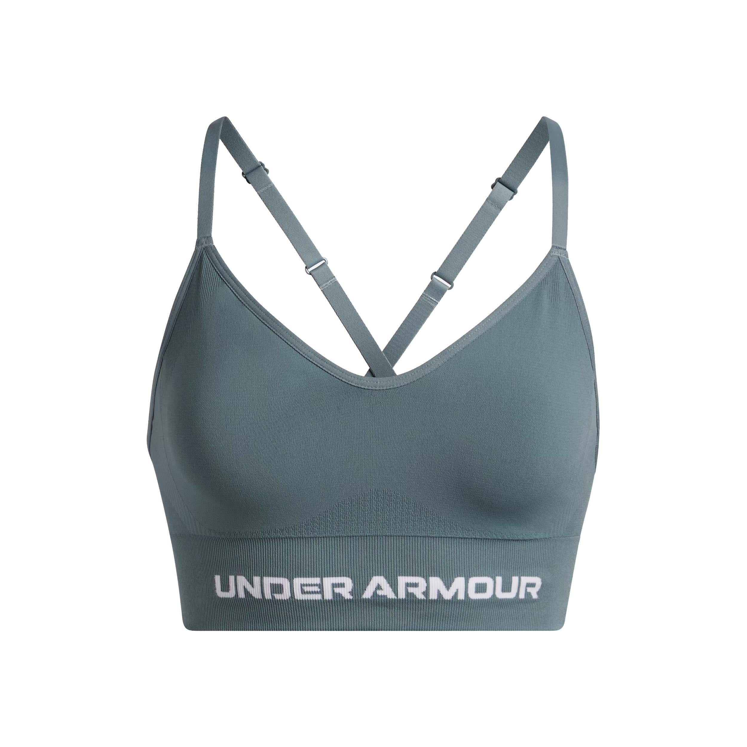 Under Armour Vanisheamle Low Sport-BH Damen - blau, weiß