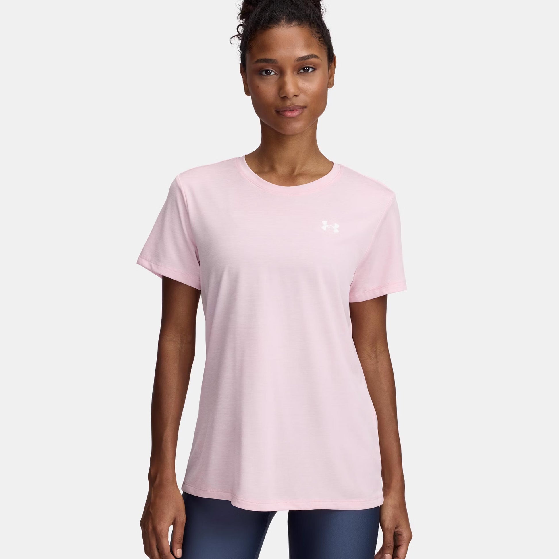Under Armour Tech Twist T-Shirt Damen - rosa, weiß