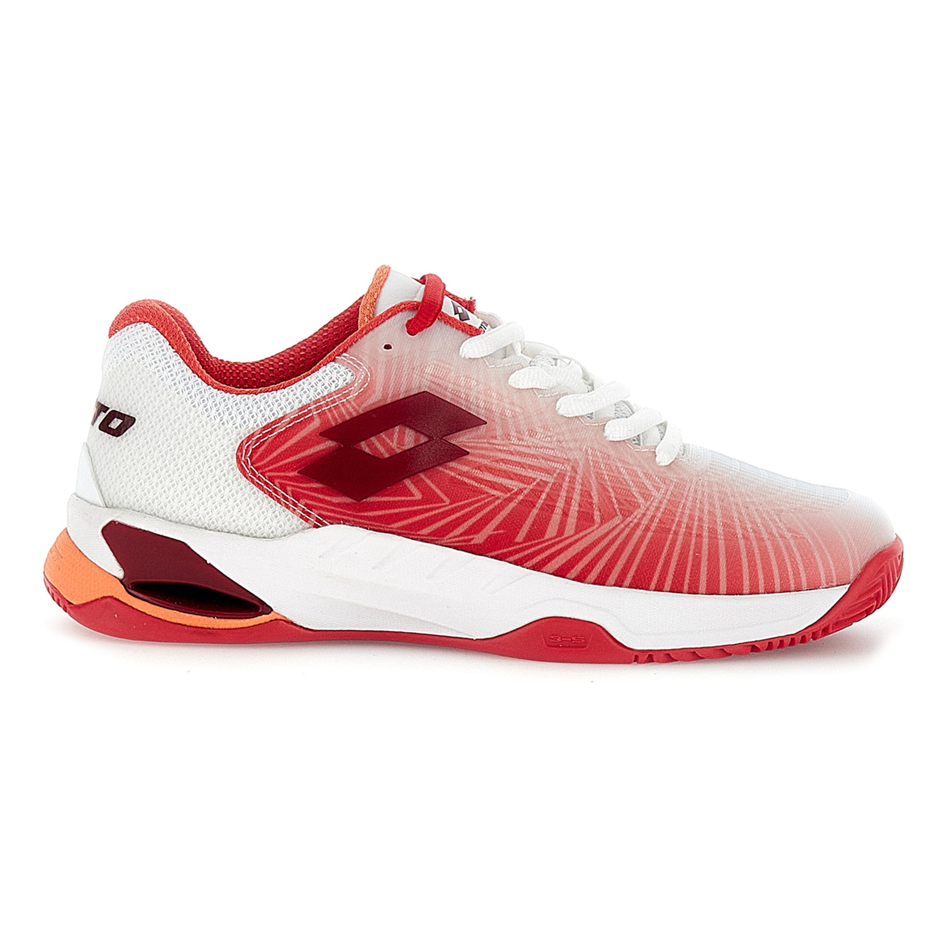 Lotto Mirage 100 II Sandplatzschuh Damen - weiß, rot