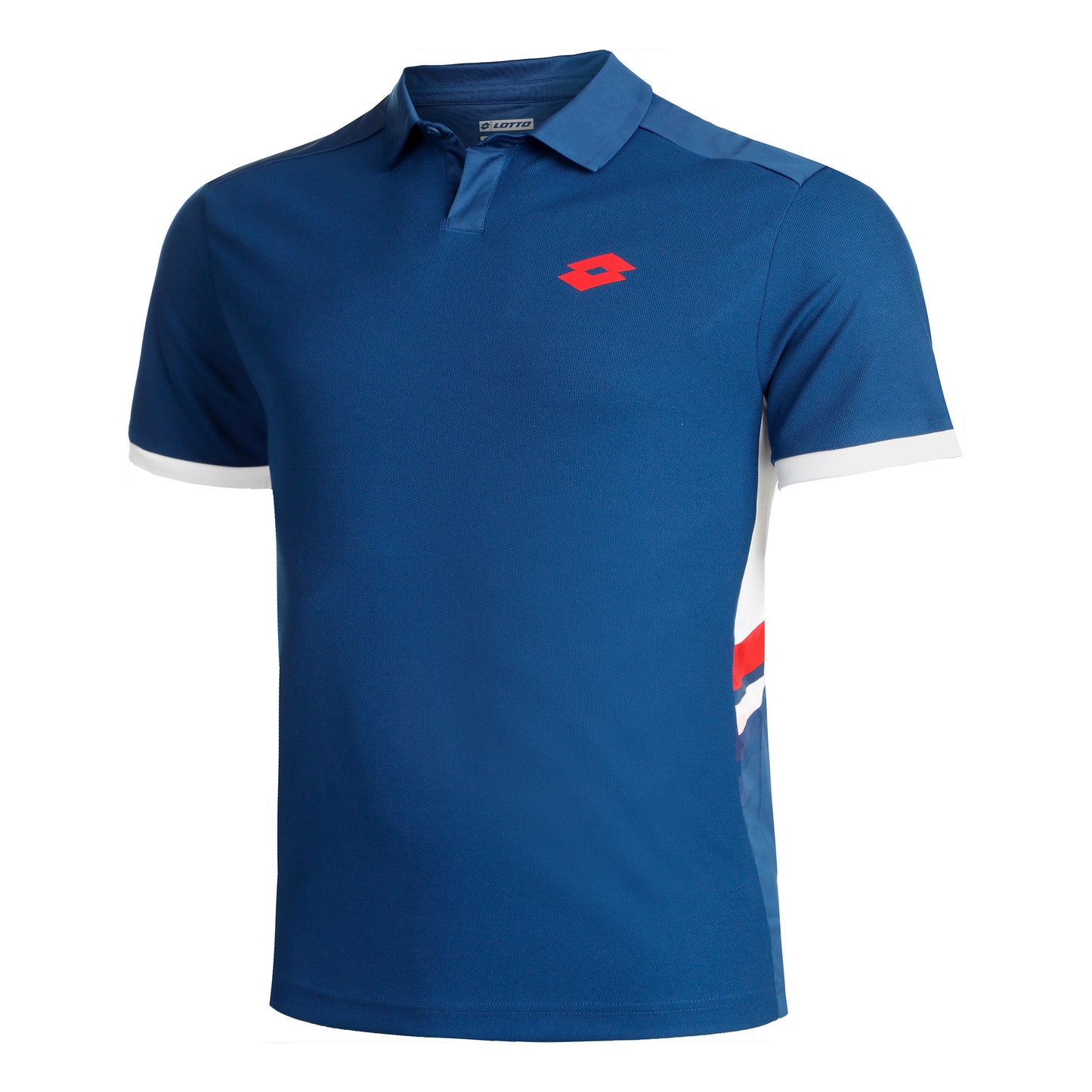 Lotto Squadra III Polo Herren-Blau,Weiß