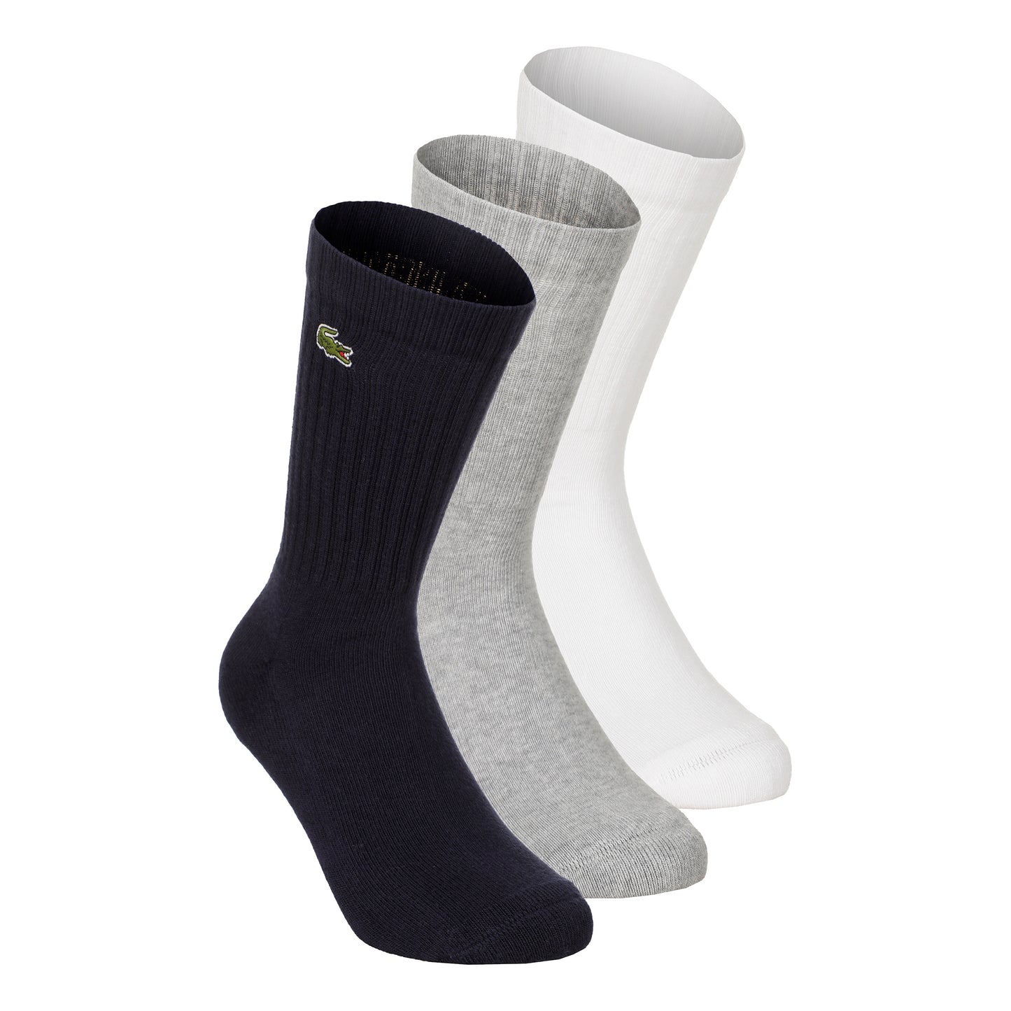 Lacoste Performance Core Tennissocken 3er Pack Unisex - weiß, schwarz