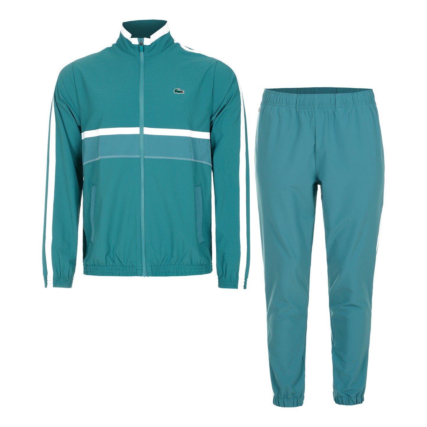 Lacoste Tracksuits Trainingsanzug Herren - petrol, weiß