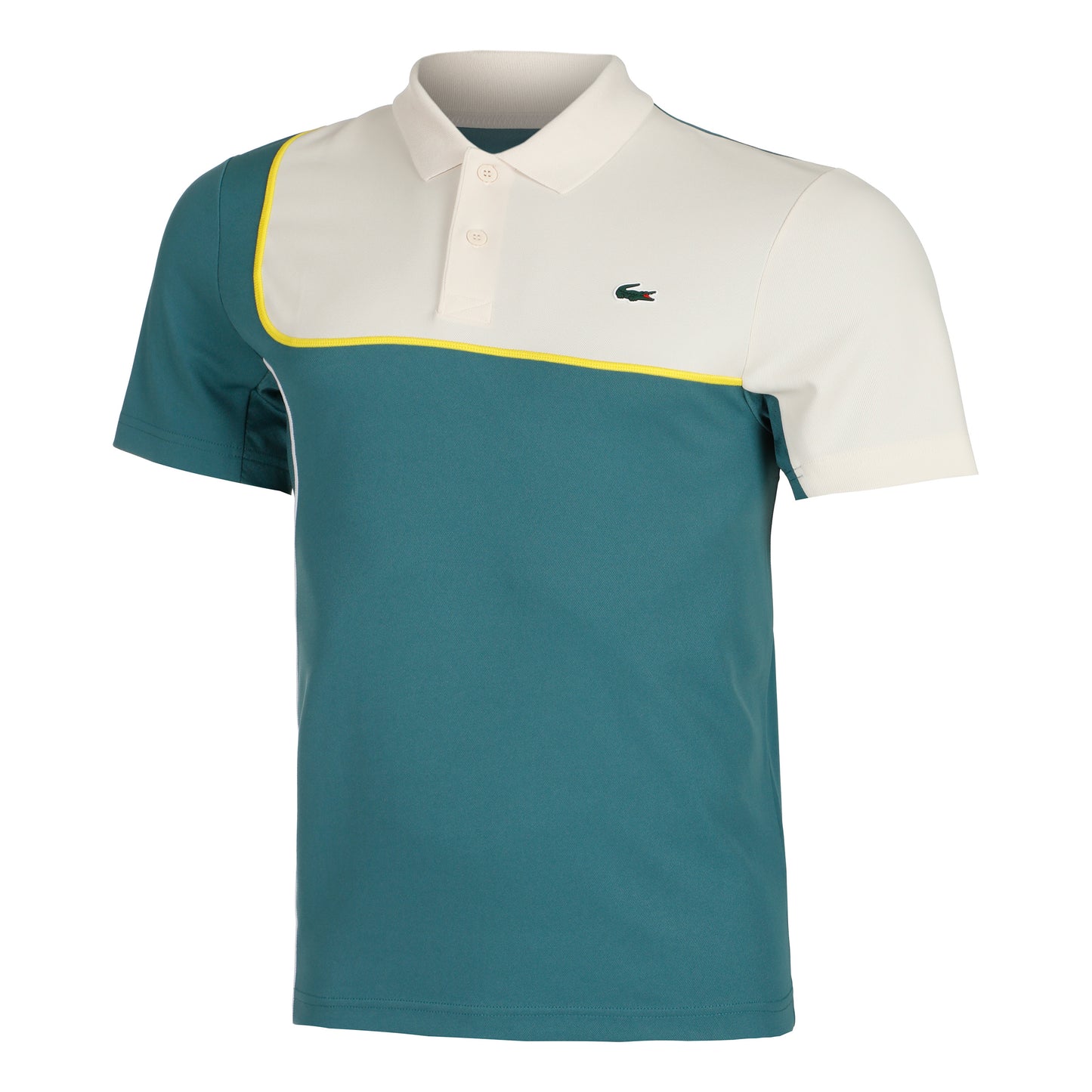 Lacoste Polo Herren - petrol, weiß