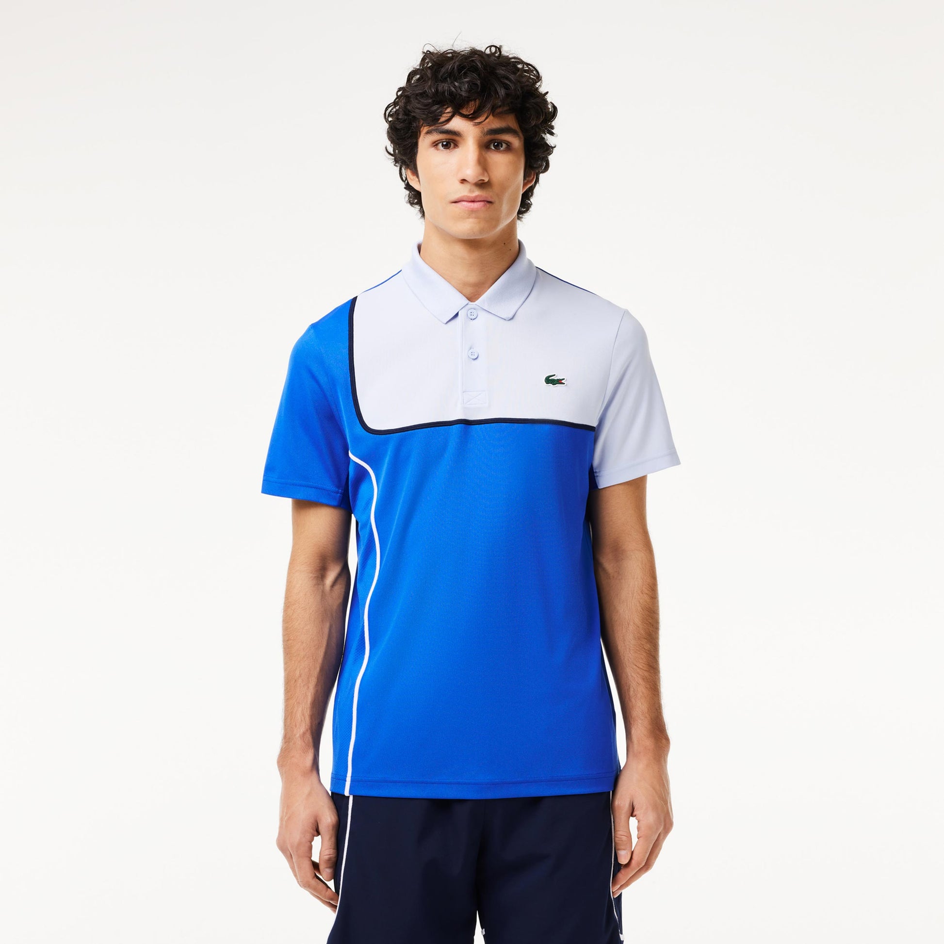 Lacoste Polo Herren-Blau,Weiß