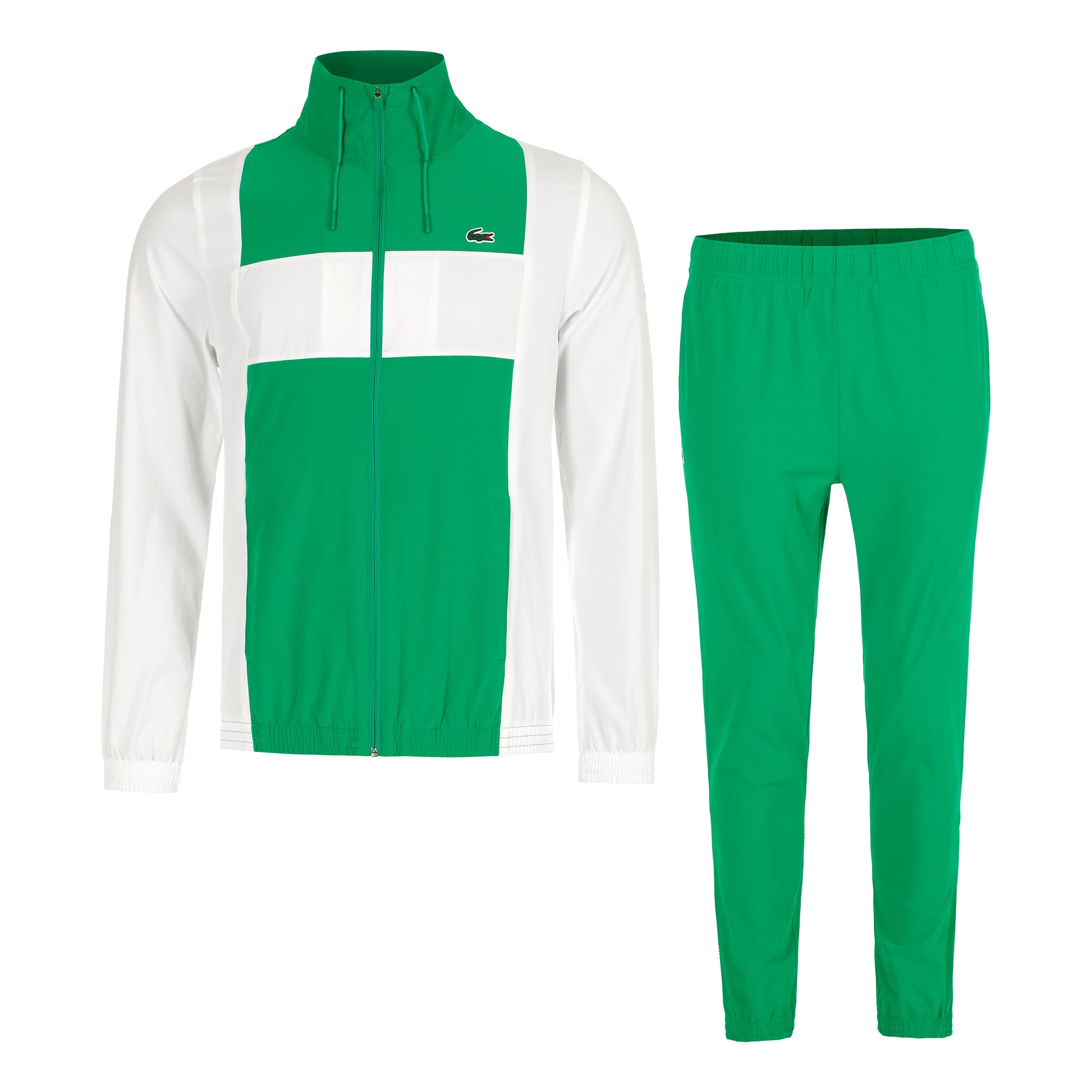 Lacoste Trainingsanzug Herren-Weiß,Grün