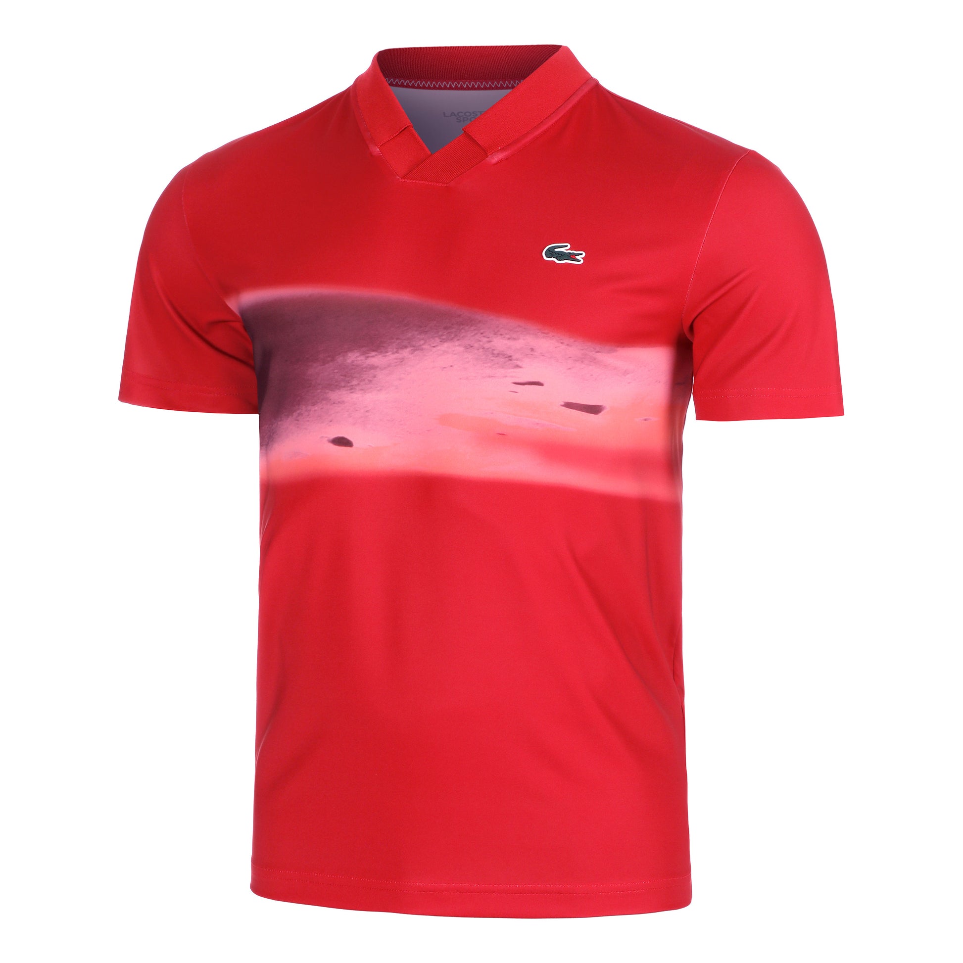 Lacoste LEER Polo Herren - rot,